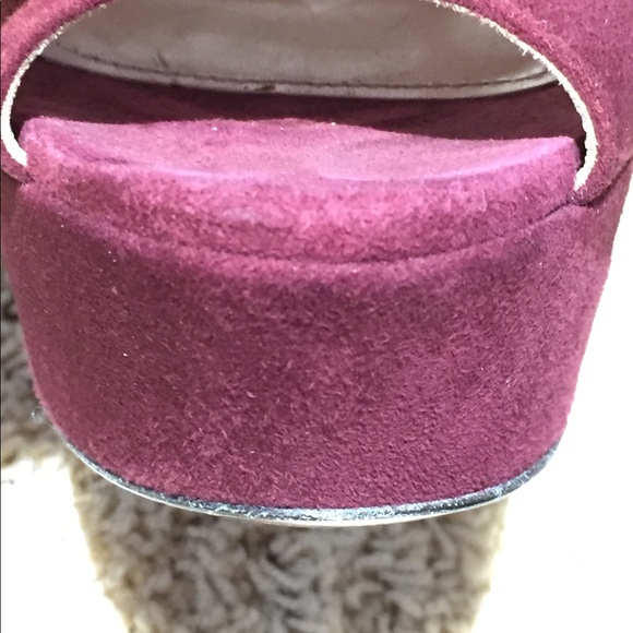 Prada Calzature Donna Platform Heels 37.5 perfect fall color - Picture 9 of 9